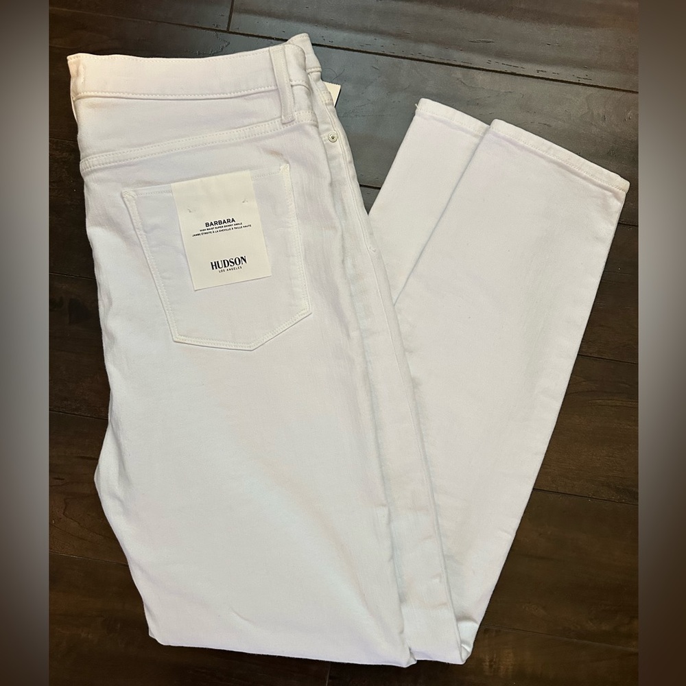 NWT brand new Hudson white skinny jeans